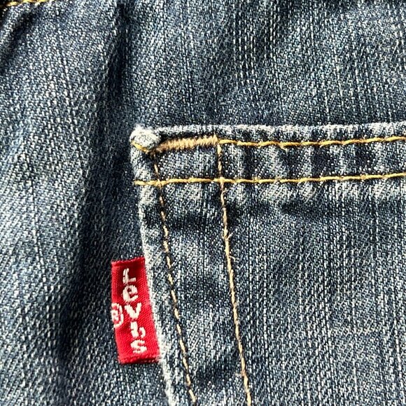 Levis 514 Jeans Slim Straight Mens 30 X 32 Blue Cotton Denim - Picture 5 of 9